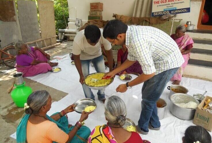 Donate Food Groceries to Poor Old Age Persons